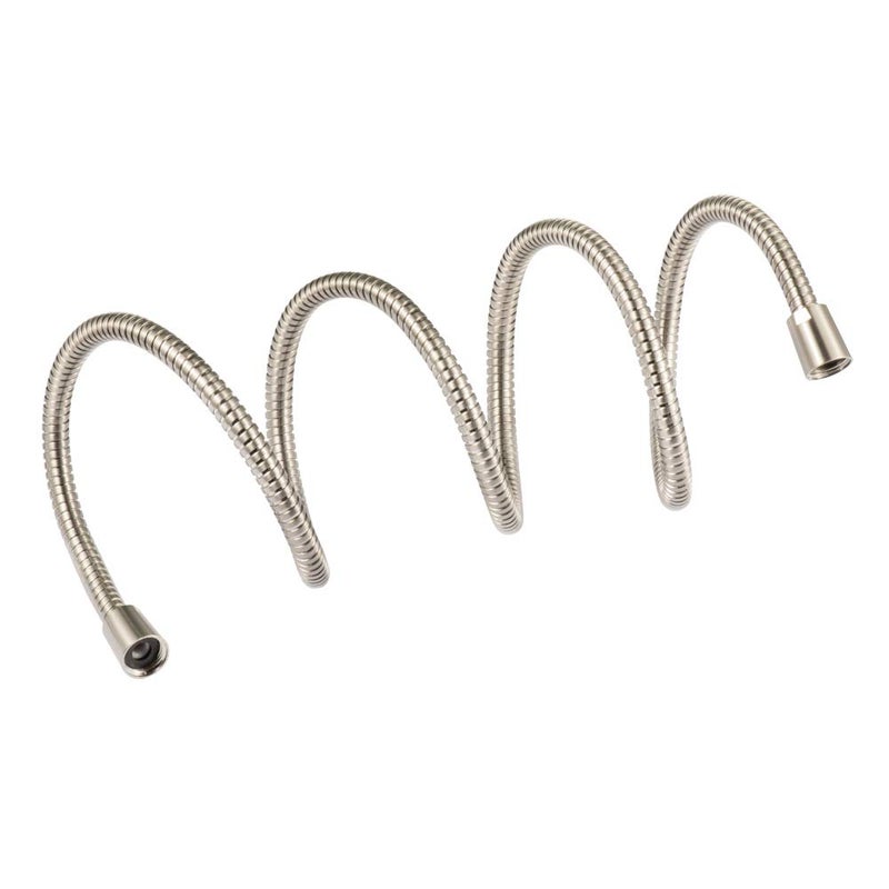 JAKARDA 60-inch Extra Long Brushed Nickel Shower Hose Replacement, 304 Stainless Steel Made Long Hand Held Shower Hose With Brass Fitting (60-inch, Brushed Nickel Finish) - Image 2